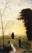 Carl Fredrik Hill Sister Annals oil painting